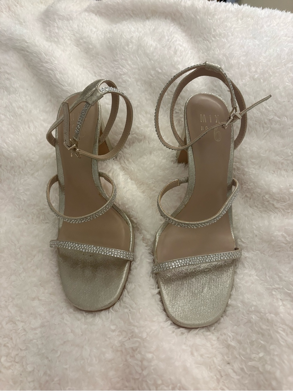 Mix No. 6 Women's Gold Strappy Heels